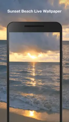 Sunset Beach Live Wallpaper android App screenshot 0