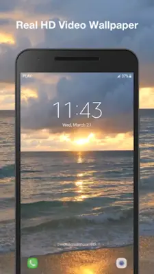 Sunset Beach Live Wallpaper android App screenshot 1