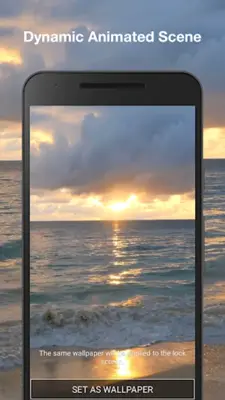 Sunset Beach Live Wallpaper android App screenshot 2