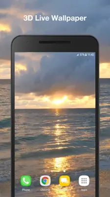 Sunset Beach Live Wallpaper android App screenshot 3